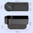 thumbnail image 5 of BAETEUY Car Seat Gap Storage Box Universal SUV Truck Auto Between Seats Center Console Cup Holder Organizer Car Interior Accessories, 5 of 7