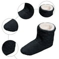 thumbnail image 5 of Dakaela Women's Men's Fuzzy Bootie Slippers Soft Cozy Plush Floor Socks Booties Fleece Lined Warm Winter House Shoes Black Size 5.5, 5 of 8