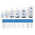 thumbnail image 4 of Pressurized Water Storage Tank - Reverse Osmosis Water Tank with Stainless Steel Connections and Ball Valve - Water Filtration System Storage Tank 6 Gal & appx. 3.6 Gal Usable Capacity (ROT-6-W), 4 of 4