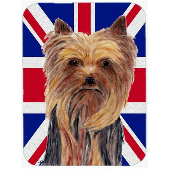 Carolines Treasures  Yorkie With English Union Jack British Flag Mouse Pad