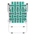 thumbnail image 1 of 2Pcs Steel Tube PP Webbing Bearing 120Kg Folding Beach Chair Light Green Strip, 1 of 22
