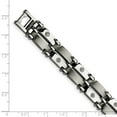 thumbnail image 3 of White Stainless Steel bracelet Men's Diamond 8.5 in 11 mm, 3 of 3