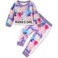 thumbnail image 5 of ZOEREA Toddler Baby Girls Clothes Outfits Long Sleeve Pullover Sweatshirt Tops + Pants Set Fall Winter Sweatsuits 1-6T, 5 of 6