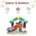 thumbnail image 6 of Hassch 6ft Garden Inflatable Nativity Jesus Decoration with Lights, Muticolor, 6 of 10