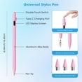 thumbnail image 6 of MoKo Stylus Pen for Touch Screen, Active Universal Stylus Pen Compatible with iPad/iPhone/Samsung and Other ios/Android Smartphone and Tablet Devices,Power Display, Pink, 6 of 7