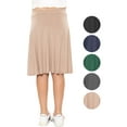 thumbnail image 4 of Stretch Is Comfort Girls Rayon A-Line Skirt with Built-in Shorts | Skort | Child Size 4-16, 4 of 7
