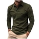 thumbnail image 2 of Blusa y camisa de manga larga con cuello vuelto para hombre, informal, lisa, de manga larga, deportiva, de poliéster, 2 of 6