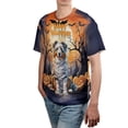 thumbnail image 4 of Mummy Australian Shepherd Happy Halloween with Pumpkins Bats Spooky Fun All Over Print 3D Shirt Unisex Merch Aussie Dog Lover Gifts - 00019, 4 of 6
