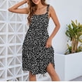 thumbnail image 2 of Vestido de verano con estampado de mujer Vestido de playa Vestido de sol Mini vestido Vestido de busto cruzado Fridja  hj1417, 2 of 5