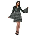 thumbnail image 1 of Moomaya Robe Droite Mini à Manches Longues Évasées Imprimée pour Femmes Vêtements d'Été, 1 of 6