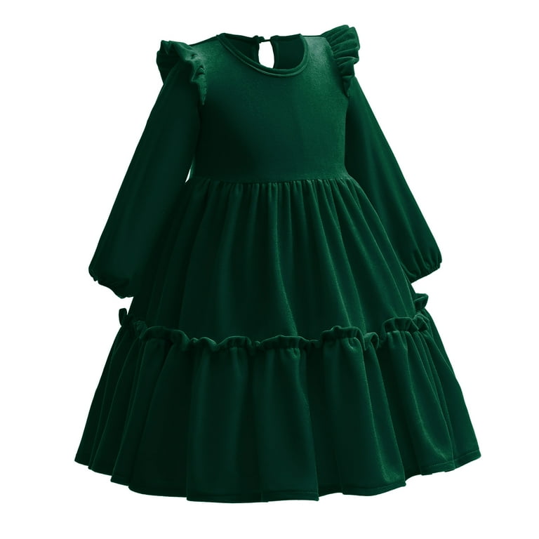 christmas green velvet dress A Green Velvet Holiday Dress For When You're Wanting to Look Extra Festive