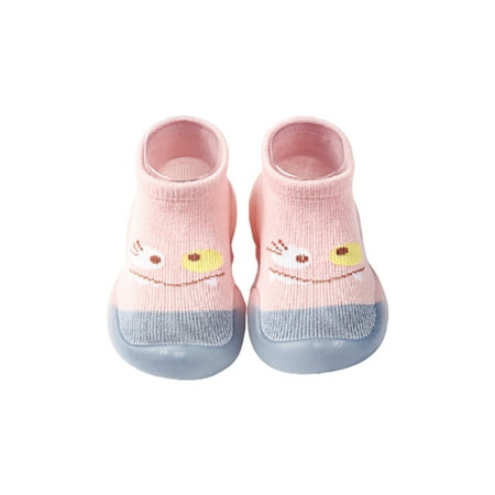 

BueatyH Infant Cartoon Pattern Non-slip Breathable Cotton Baby Toddler Walking Shoe