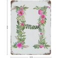 thumbnail image 2 of C Wall Letters Nursery Letters Floral Tin Sign Metal Plaque Art Hanging Iron Painting Retro Home Kitchen Garden Garage Wall Decor 16"x12", 2 of 5