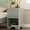 Gray, variant on Glavbiku Mid-Century Nightstand with Drawer & Open Shelf for Bedroom,Retro Bedside Table,White,Adult