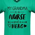 thumbnail image 4 of Inktastic My Grandma is a Nurse and a Hero Women's V-Neck T-Shirt, 4 of 5
