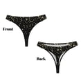 thumbnail image 3 of Fotbe Star Silver Glitter Tanga Sin Costuras para Mujer con Estampado – Panties Invisibles, Transpirables y Cómodos para Uso Diario-Medium, 3 of 6