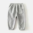 thumbnail image 4 of Ulitacool Slacks For Boys Straight Leg Lined Jogger Pants For Kids Warm Winter Sweatpants Athletic Trousers Solid Color Pants Cozy Basic Slacks Grey 18-24 Months, 4 of 8