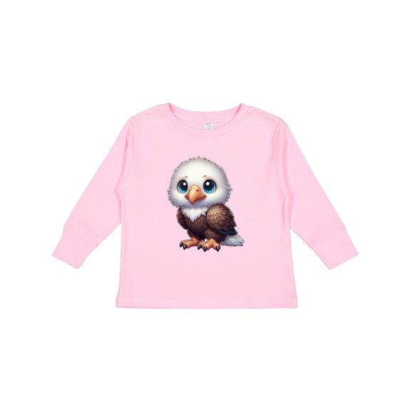 Inktastic Baby Bald Eagle Boys or Girls Long Sleeve Toddler T-Shirt