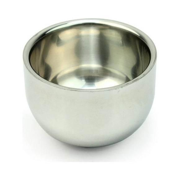 HugeStore Mini Small Stainless Steel Shave Soap cup Shaving Mug Bowl for Men