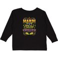 thumbnail image 3 of Inktastic Mardi Gras Time Mask Beads Boys or Girls Long Sleeve Toddler T-Shirt, 3 of 5