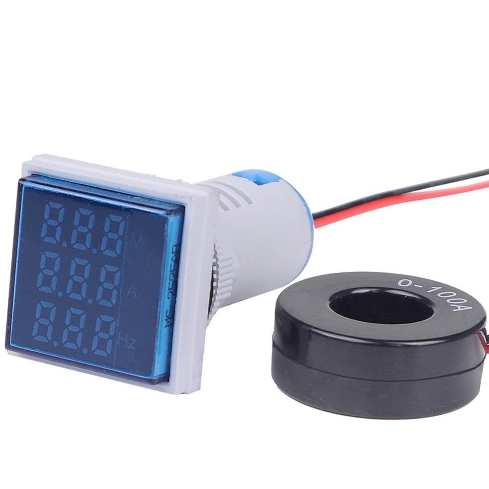 1x LED Digital Display Voltmeter Ammeter Voltage Current Frequency Tester Meter 