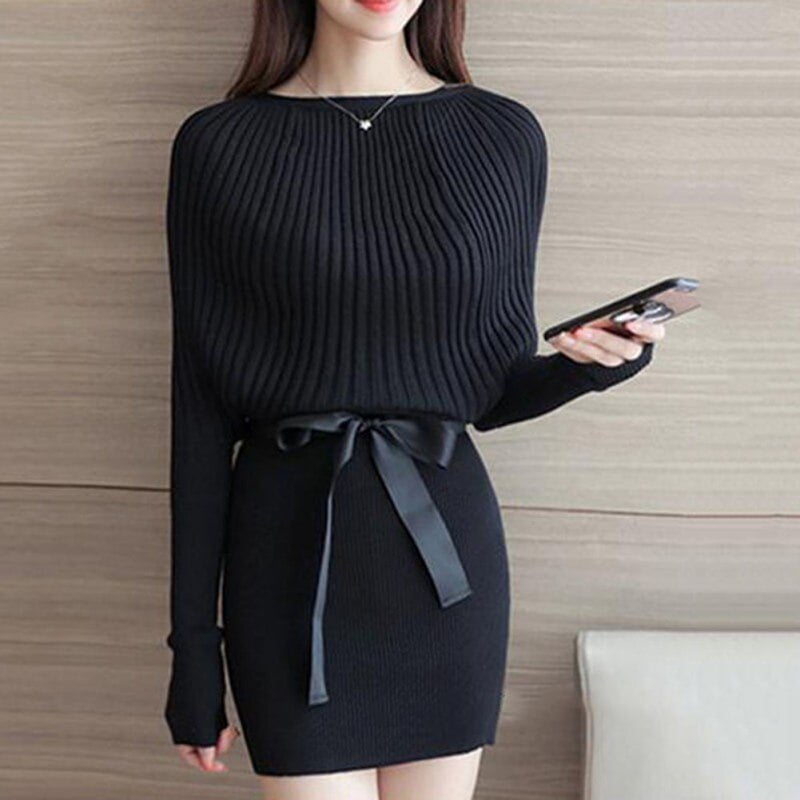 Grey Ghost Gear New Elegant Winter Dresses Women 2020 Christmas Dress For Women Batwing Sleeve 