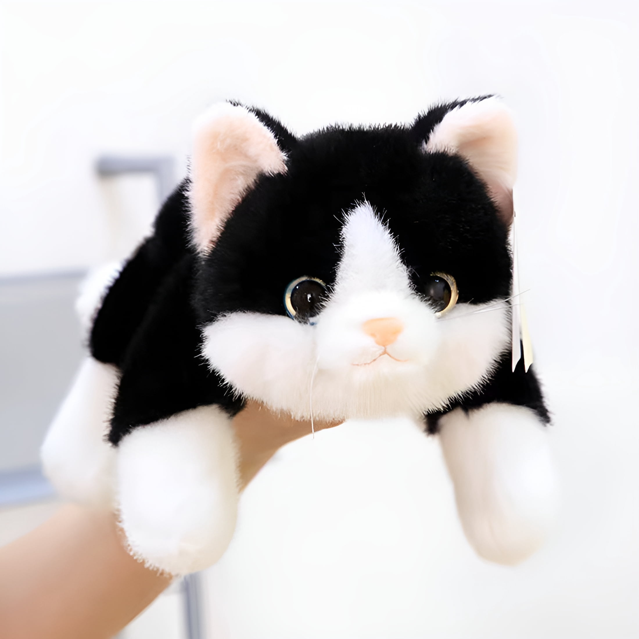 CYFW Weighted Cat Stuffed Animals 0.6 Lbs Cute Realistic Plush Toys 11.8 Inch Soft Plushies Gifts for Kids,Birthday Christmas for Kids,Boys,Girls,Adults
