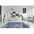 thumbnail image 2 of Abstract Vintage Rug - 2 ft. x 3 ft., Midnight Blue, Indoor/Outdoor Area Rug with Distressed Pattern, Stain Resistant, Washable Rug | Stylish Area Rugs, 2 of 8