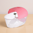 thumbnail image 1 of SKISUNO 1Pack Pink Plastic Terrarium for Reptile Pet Housing with Basking Platform, 1 of 6