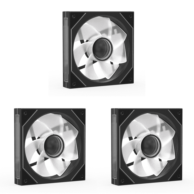 Ventilador con cubierta ARGB 12 cm enfriador caja 5 V-3 pines para computadora (invertida)