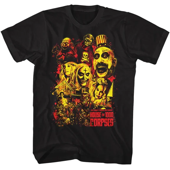 RARE House of 1000 Corpses "Collage" Men Unisex T-Shirt -Available Sm to 3x -new