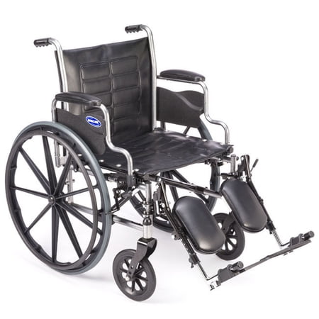 Invacare Tracer IV XL Heavy Duty Wide Wheelchair 24"x18" w/ Elevating Legrests