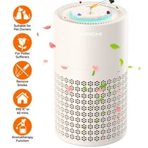 AIRROMI Air Purifier for Bedroom, HEPA 3-in-1 Filter, Pets Odor Remover, 990 Ft²,A2001 Beige