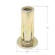 thumbnail image 2 of 25 Pack 1/4-20 x .020-.280 Gold Zinc Finish Steel Pre-Bulbed Shank Rivet Nuts, 2 of 4