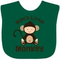 thumbnail image 3 of Inktastic Mimi Little Monkey Grandchild Boys or Girls Baby Bib, 3 of 4