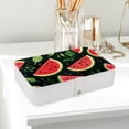thumbnail image 6 of Watermelon Stylish PU Leather Necklace Holder Jewelry Stand with Removable Compartment and Decorative Box - Portable Organizer, 6 of 6