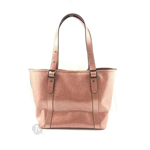 COACH / トートバッグ/--/PNK/F49056 Coach (F49056) Small Patent Leather Ferry Tote Glitter Hand Bag