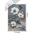 thumbnail image 5 of Wall Art Rose Flower & Butterfly Decorative Paintings Modern Home Wall Decor for Bedroom Living Room Bathroom Kitchen Wall Art Flower Shop Decor, Rustic Farmhouse Decor 5.5x8 Inches, 5 of 6