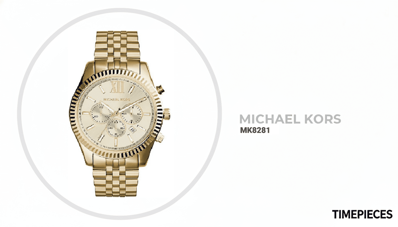 Michael Kors Original Bradshaw Round Adult Male Wrist Watch MK5550