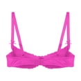 thumbnail image 5 of Sujetador de encaje con aro push-up para mujer, lencería con relleno de esponja, ropa interior, copas abiertas, pezones expuestos, sujetador Sexy erótico, 1/2 Copa, 5 of 5
