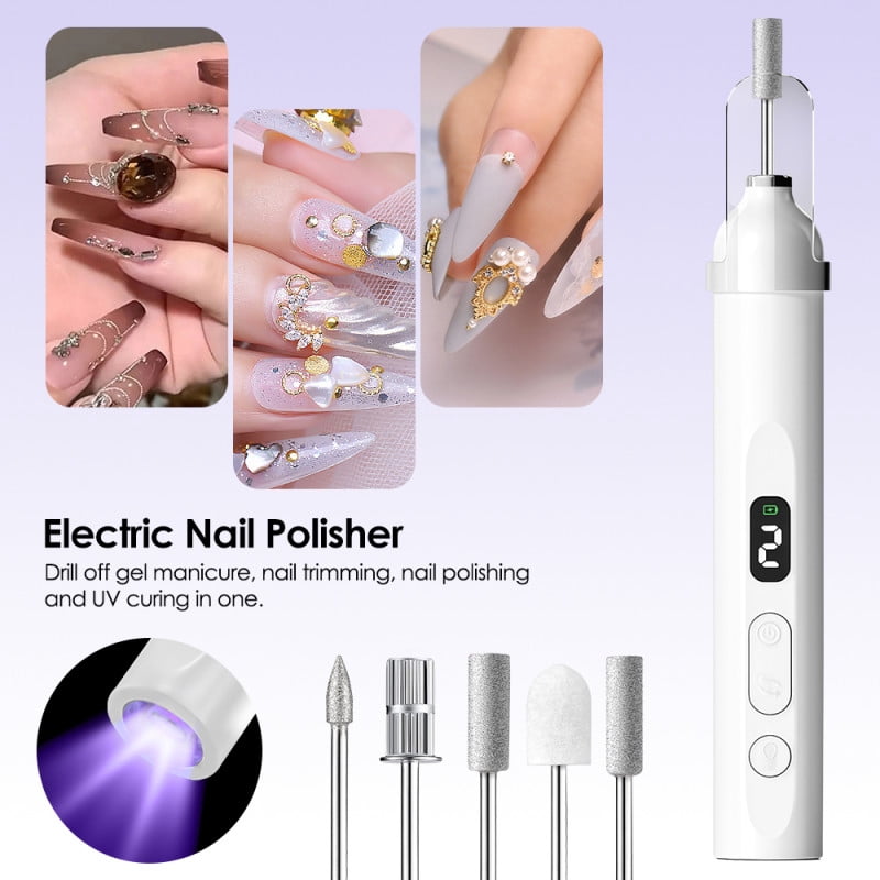 PRYZUNA Cordless Nail Drill – 45000 RPM Rechargeable Electric Nail