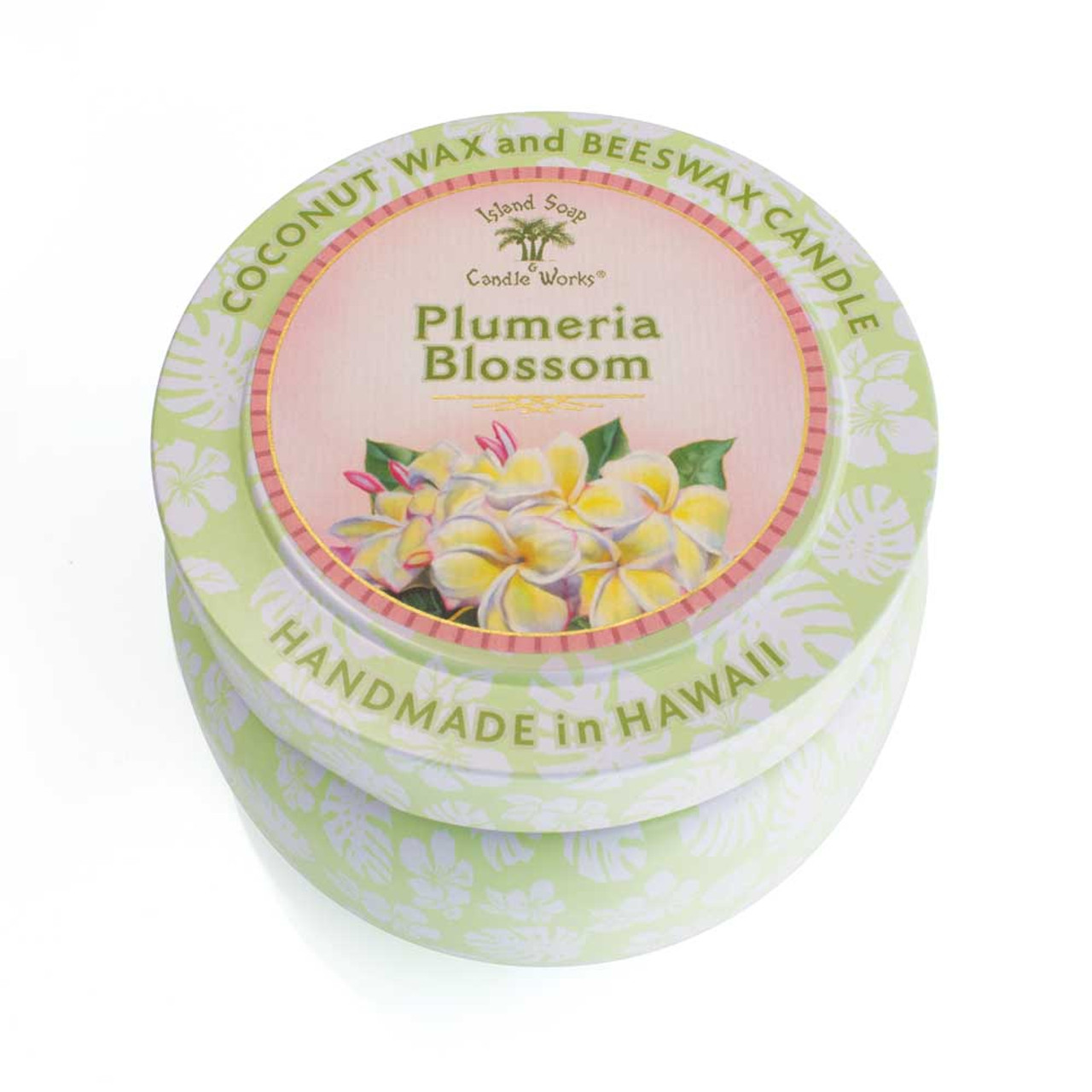 Plumeria Blossom Candle Tin With Coconut Wax