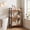 Rust, variant on 3 Tiers Bookcase, Wood Bookshelf Tall Display Shelves Storage Organizer for Bedroom, Living Room & Home Office