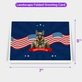 thumbnail image 5 of Happy Father's Day Honoring Veterans German Shepherd in Army Uniform 7x5in Folded Greeting Card Alsatian Dog Lover Gifts Single Note Card with Envelope - 13007, 5 of 5