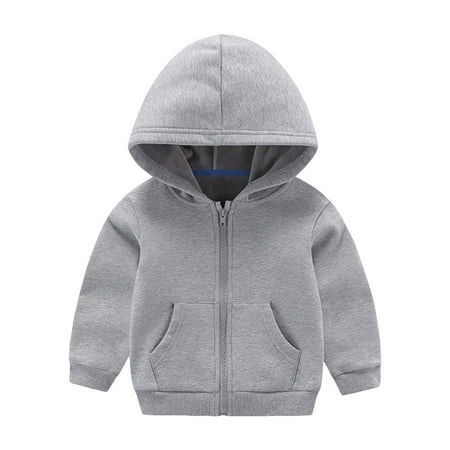 

Toddler Kids Girls Boys Drawstring Pullover Hooded Comfortable Tops Loose Long Sleeve Blouse Soild With Pocket Sweatshirt Coat Coats Boys