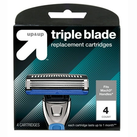 Up&Up Triple Blade Replacement Cartridges - 4ct - (***You are bidding on x3 4-Ct Packages***)