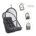 thumbnail image 7 of Greemotion Breeze Outdoor Foldable Mesh Fabric Egg Swing in Light Gray, 7 of 7