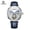 SilverShellWhiteFaceBlueRibbon, variant on Men's Automatic Mechanical Watch Waterproof Wristwatches 690499628338