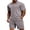 Light Grey, variant on COOFANDY Men's 2 Pieces Outfits Quarter Zip T Shirt and Shorts Set Casual Athletic Suit Summer Tracksuits