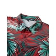 thumbnail image 4 of S-5XL Mens Hawaiian Shirt Sets Printed Button Down Short Sleeve Shirt + Shorts Summer Vacation Beachwear, 4 of 6